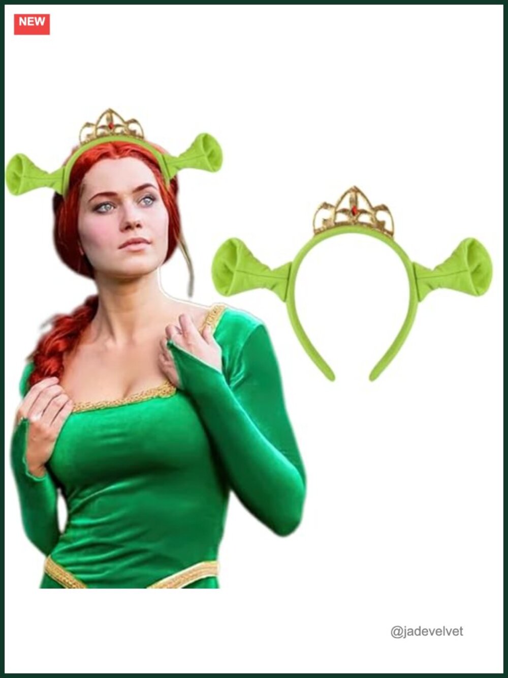 Ogre Ears Headband Princess Crown Cosplay Costume Accessory